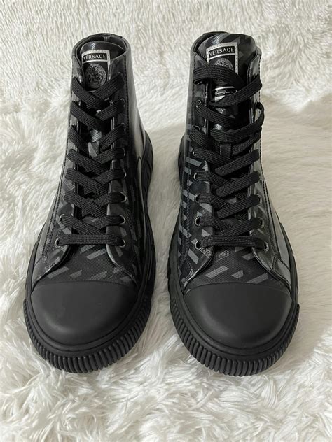 versace high top sneakers replica|versace la greca split sneakers.